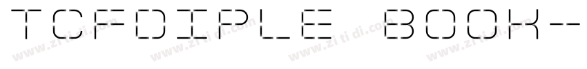 TCFDiple Book字体转换